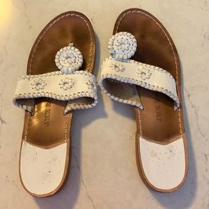 White Jack Rogers Sandals SZ 8- Great condition